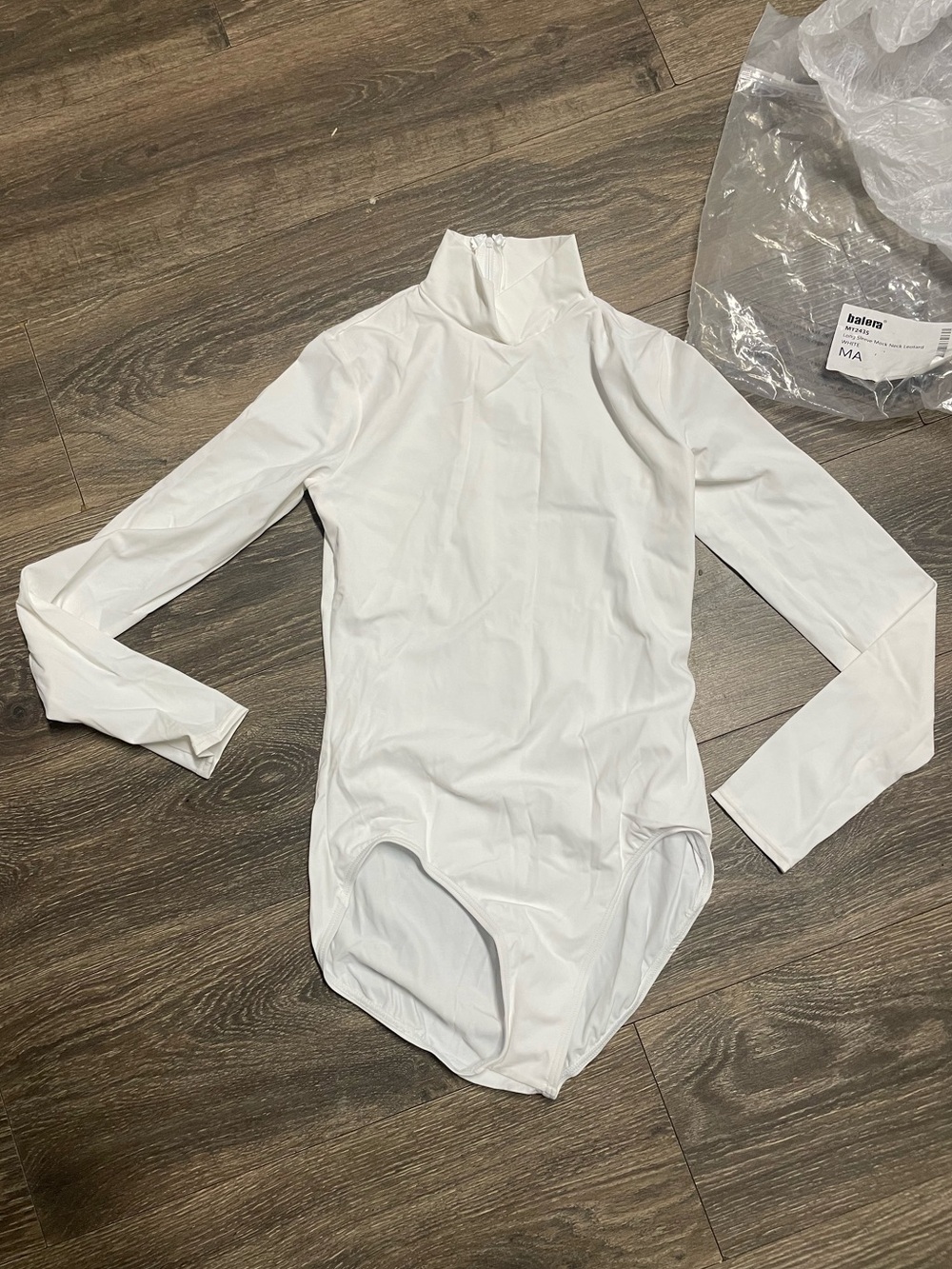 Balera long sleeve mock neck leotard bosysuit woman dance gymnastics adult